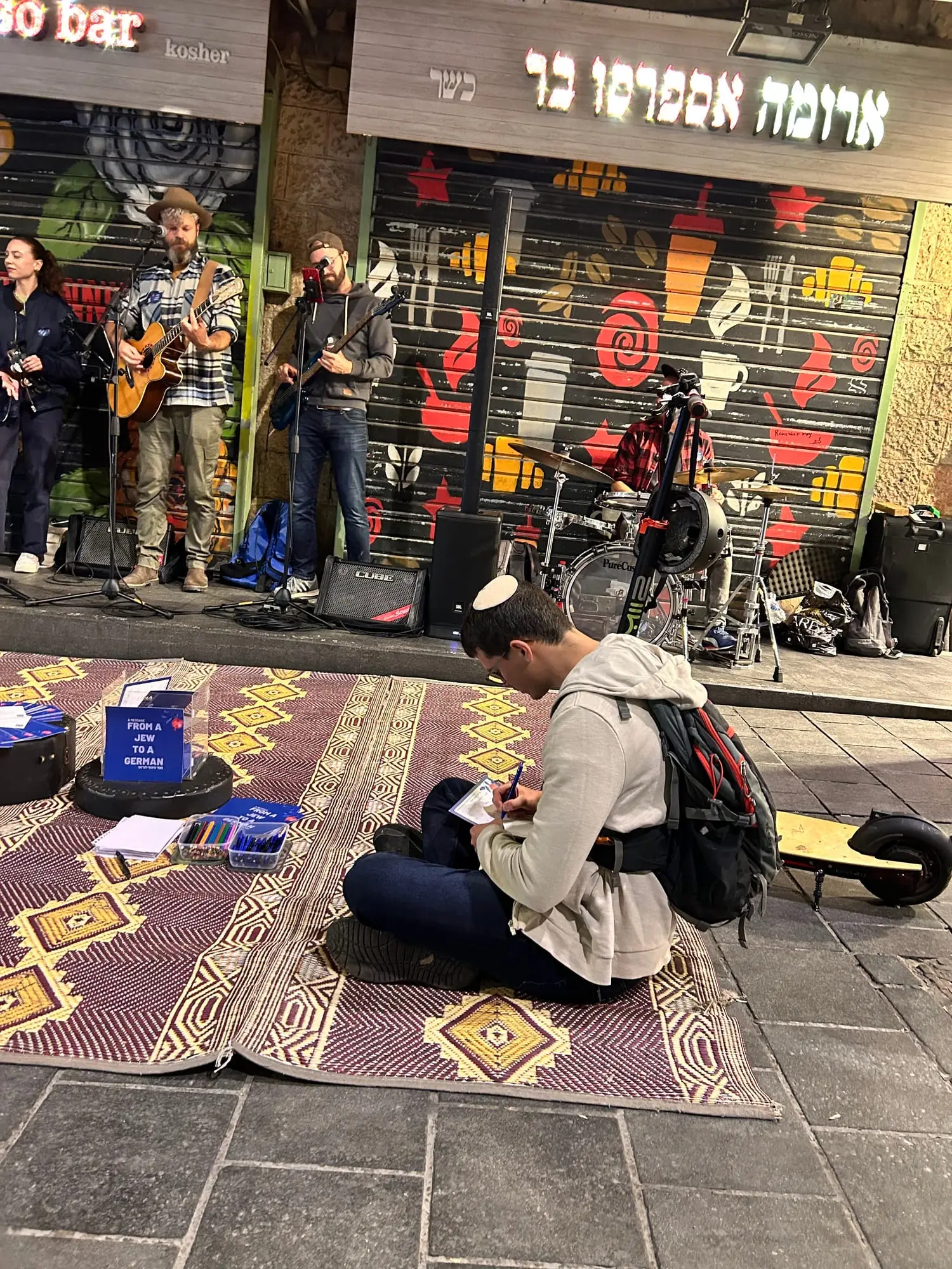 Eindruck von der Straßenmusik in Jerusalem 30
